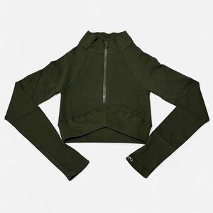 JOJA Seamless Cropped Half-Zip Long Sleeve NWOT | XS